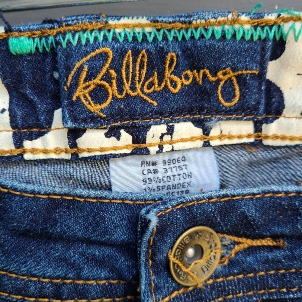 Billabong The Skinny Jean with Zipper Accents size 7 - Picture 14 of 15